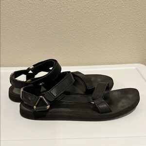 Teva Black Leather Sandals